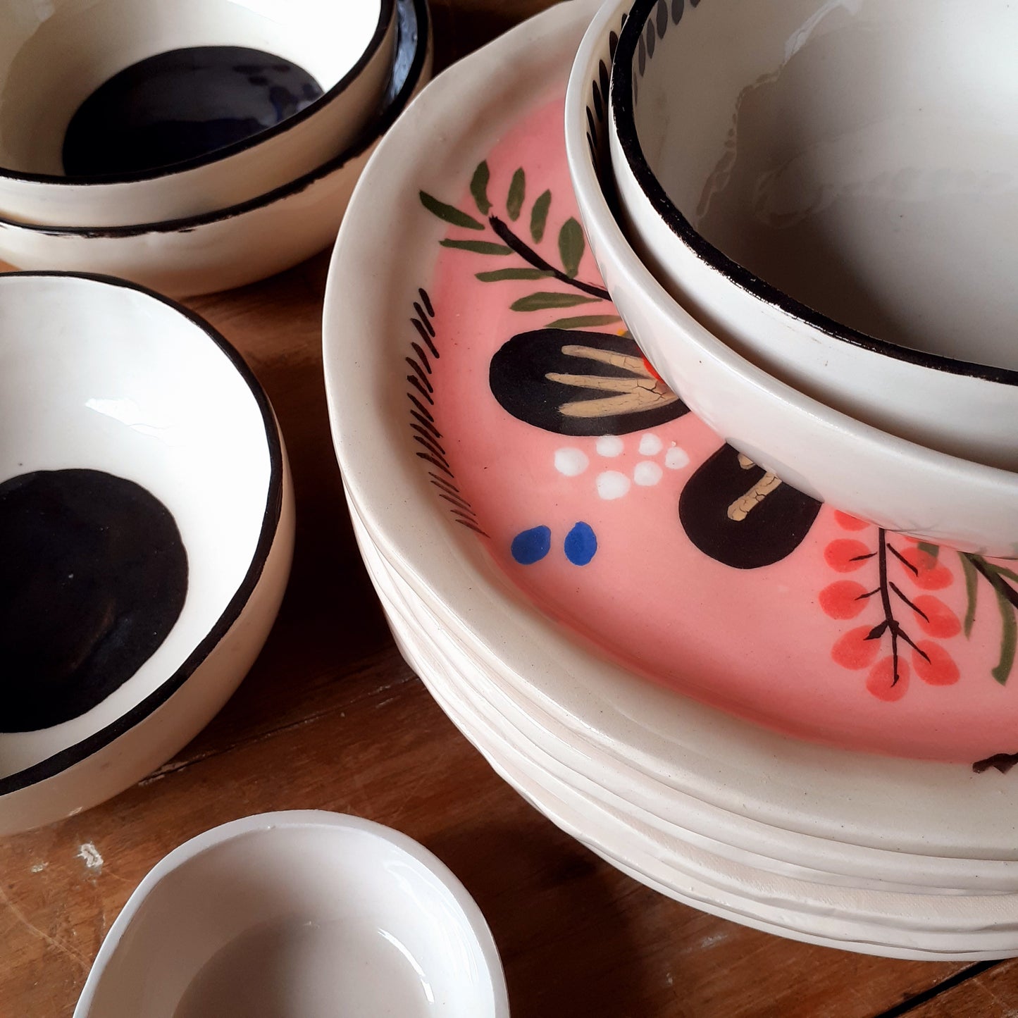 Plato de Cerámica para Tartas - 24 cm | Vajilla ilustrada