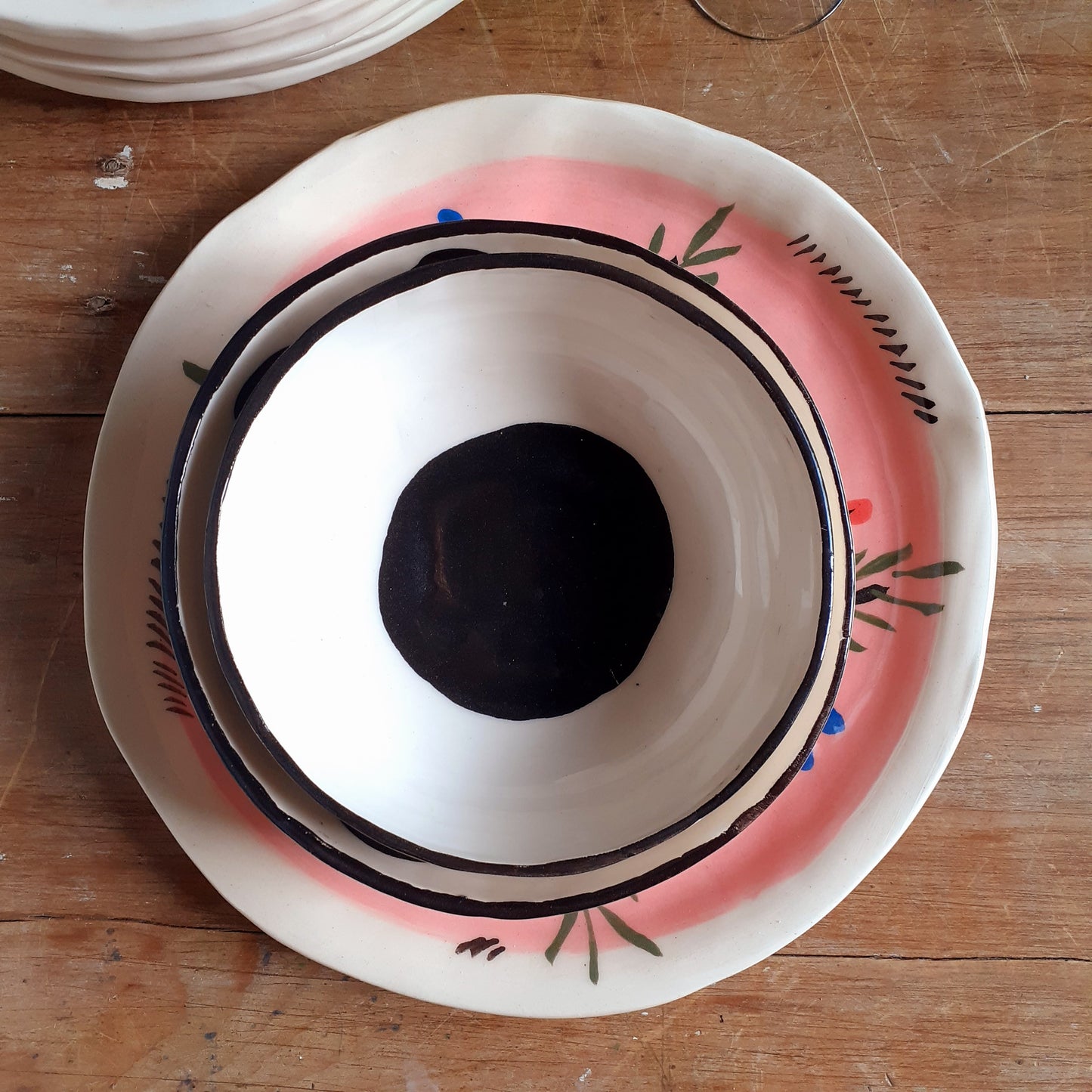 Plato de Cerámica para Tartas - 24 cm | Vajilla ilustrada