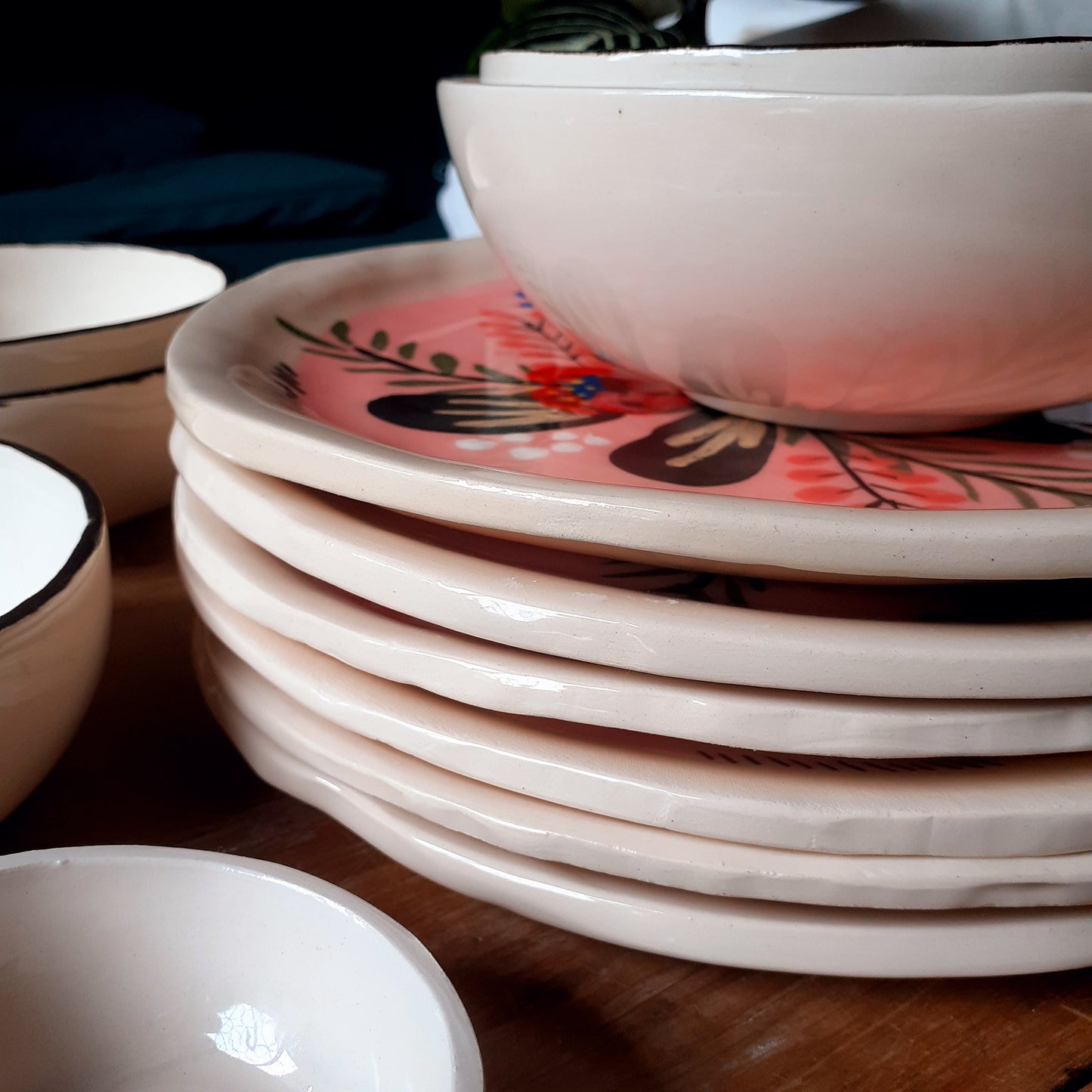 Plato de Cerámica para Tartas - 24 cm | Vajilla ilustrada